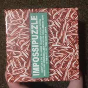 Funtime Peppermint Candy Cane Impossipuzzle Christmas Holiday Jigsaw Puzzle 100p